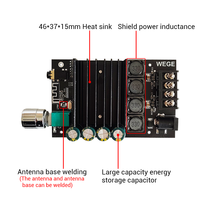 ZK-XPS 150W * 2 HIFI BT5.0 carte amplificateur de puissance Audio numérique 2.0 canaux ampli stéréo sans fil musique Audio