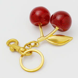 Cherry Apple Strawberry Pear Metal Bag Charm Llavero Cute Metal Charms Accesorios para monederos y bolsos de mujer Regalos - Product Image 5