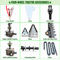 Faucheuse frontale pour tracteur 800-1800 mm, moissonneuse multi-cultures pour blé, riz, luzerne, adaptée aux champs en pente