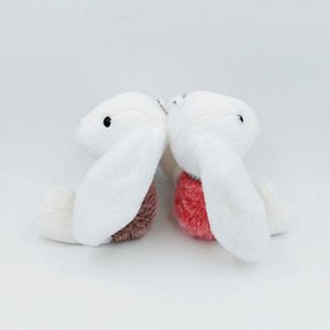 Xách tay 20cm Dễ Thương Ren mềm thêu thỏ Thú nhồi bông búp bê phục sinh Bunny Keychain đồ chơi cho trẻ sơ sinh vật nuôi đầy PP bông - Product Image 5
