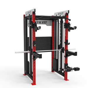 Ultimatives, umfassendes Stahl-Kraftgestell für einfaches Heimtraining – Fitness-Trainingsgestell für <span class=keywords><strong>Bodybuilding</strong></span>, Smith-Maschine für Beine und Rücken - Product Image 2