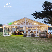 Grandes tentes de réception blanches robustes pour événements en plein air, personnalisables pour mariages et fêtes, tentes de mariage de haute qualité