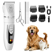 Tondeuse à poils pour animaux sans fil de qualité supérieure, à faible bruit, outils de coupe professionnels pour le toilettage des chiens