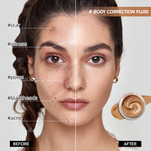 Crema coprente per tatuaggio oem, Anti sfregamento, fondotinta liquido ad asciugatura rapida, finta pelle, macchia bianca, <span class=keywords><strong>voglia</strong></span>, cicatrice, correttore - Product Image 2