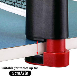 Filet <span class=keywords><strong>de</strong></span> <span class=keywords><strong>tennis</strong></span> <span class=keywords><strong>de</strong></span> <span class=keywords><strong>table</strong></span> portable professionnel réglable et rétractable pour intérieur avec matériau durable en ABS + nylon - Product Image 5