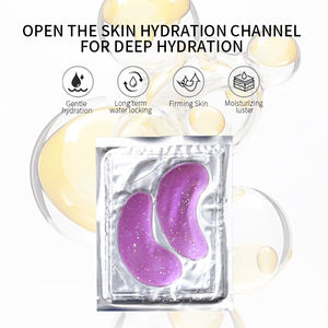 Wholesale Vegan Hydrogel Gel Under <b>Eye</b> Gel Pads Bio <b>Collagen</b> Hyaluronic Acid Purple <b>Eye</b> Patches - Product Image 3