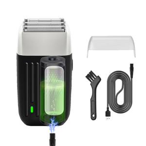 IPX7 <span class=keywords><strong>professionnel</strong></span> réutilisable Mini circulaire électrique double <span class=keywords><strong>tête</strong></span> <span class=keywords><strong>chauve</strong></span> <span class=keywords><strong>rasoir</strong></span> <span class=keywords><strong>rasoir</strong></span> pour hommes chauves équipement - Product Image 1