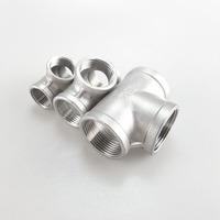 Raccords de tuyauterie en acier inoxydable filetés SS304/316 de 1/2 pouce BSP NPT, en stock, pour l'alimentation en eau