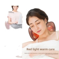 Coussin de massage infrarouge multifonctionnel pour la colonne cervicale et le corps entier, avec alimentation intégrée pour la maison et la voiture, pour le cou et la taille