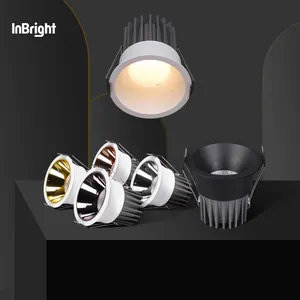 CE CB SAA lampu sorot LED Anti silau, lampu sorot langit-langit tersembunyi dapat diredupkan 5W 10W 18W