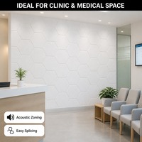 CHIHENG Panneaux Acoustiques Hexagonaux Amovibles : Solution d'Isolation Sonore Temporaire pour Appartements en Location, Bureaux Mobiles et Studios