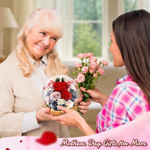Ramo de Rosas Eternas Preservadas, Caja de Regalo con Flores Reales para el Día de la Madre, San Valentín, Cumpleaños, Aniversario, Decoración - Product Image 6
