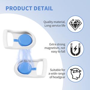 Clips de fixation pour casque CPAP compatibles avec <span class=keywords><strong>ResMed</strong></span> <span class=keywords><strong>Airfit</strong></span> F20 <span class=keywords><strong>N20</strong></span> F30 F30i F40, clips de remplacement magnétiques en gros - Product Image 2