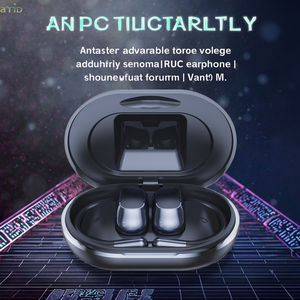 Audífonos Inalámbricos Normales con Gancho para la Oreja, BT 5.4, Altavoz de 12 mm, 3 Horas de Reproducción, Carga Tipo C, para Teléfono Android - Negro/Beige - Product Image 6