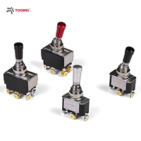 TOOWEI Nouveau développement ON-OFF Silver Contact 10A 15Amp Levier de verrouillage sûr Interrupteur à bascule 2 positions sur les interrupteurs à bascule