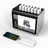 Station de charge de batterie externe distributeur automatique 8 emplacements téléphone portable partagé location de batterie externe