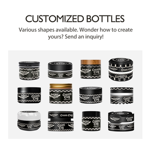 Cera en Crema para Hombre, Fórmula Reutilizable, con Etiqueta Personalizable, Ecológica, para Barbería y Salón, Aspecto Natural, Acabado Mate - Product Image 2