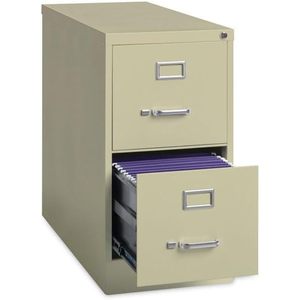 Alera Putty Two-<b>Drawer</b> Economy Vertical <b>File</b> Letter-Size 15 X 26.5 X 28.37 Metal <b>Drawers</b> - Product Image 5