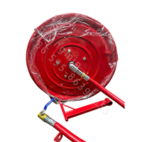 Enrouleur de tuyau d'incendie Angguang New EN694 blanc, tuyau de 25 mm, longueur de 30 m, capacité de charge de 1,0 à 1,6 MPa pour les incendies de classe A/B, installation facile