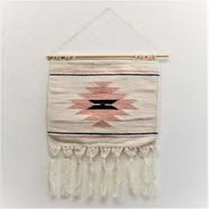 Tapiz de Macramé Tejido a Mano con Lana y Algodón, Adorno con Borlas, Estilo Bohemio Marroquí, Decoración de Pared para el Hogar, Arte DIY - Product Image 3