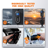 Chargeur de voiture électrique 11 kW Type 2 CE/TUV et chargeur rapide pour opérations en flotte avec affichage LED, RFID et OCPP 1.6J Smart Load
