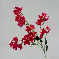 Orchidées artificielles en soie violette, accents floraux linéaires, fleurs d'osmanthus, lilas à tiges longues, pour mariage haut de gamme et luxueux