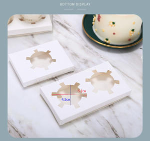 カップケーキ個別透明1ピースカップケーキボックスマフィン透明ポータブルカップケーキボックスカップケーキ包装ペストリーボックス - Product Image 3