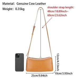 AndoBag - Bolsos Cruzados de Hombro Modernos para Mujer, de Cuero Genuino, Estilo Simple, Tipo Almohada, Gran Capacidad, Bolso de Mano 3205 - Product Image 2