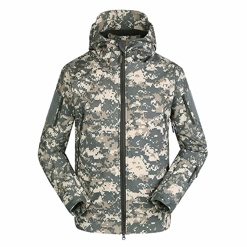s.archon Men's Warm Tactical Sport Fleece Hoodie Jacket TAD shark skin soft shell men's jacket for outdoor sport