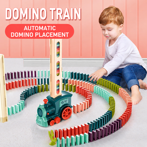 Jouet de train automatique éducatif pour enfants, véhicule de construction de blocs <span class=keywords><strong>électrique</strong></span>s, jouet interactif d'apprentissage STEM pour enfants - Product Image 1