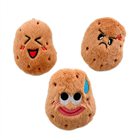 Nouveau Porte-clés Poupée Pomme de Terre en Peluche Amusante, Breloque de Sac, Jouet Pomme de Terre aux expressions Agresseur, Timide, Souriant, Cadeau d'Anniversaire pour Amis et Étudiants