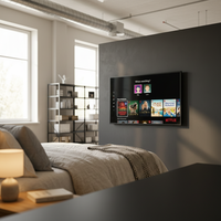 Écran mural intelligent Android HD sans cadre de 32 pouces pour chambre à coucher CN
