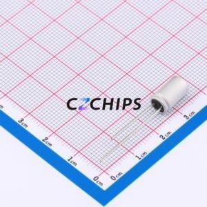 Condensador Sólido HF1C477M0610PC, Componente de Orificio Pasante (THT), D6.3xL10.5mm 470uF 20% 16V 2.5mm - Product Image 2