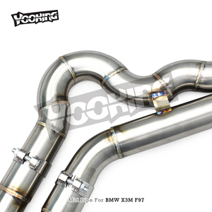 ท่อไอเสียกลางแบบ Bolt-on ขนาด 2.75 นิ้ว รุ่น <span class=keywords><strong>Z</strong></span>/X สำหรับ BMW X3M/X4M F97/F98 3.0T ปี 2019-2023 ท่อไอเสียกลางสำหรับรถแข่ง/ใช้งานทั่วไป - Product Image 5