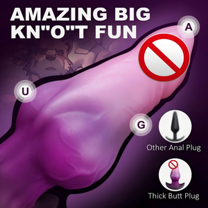 Tapón Anal <span class=keywords><strong>Grande</strong></span> de Silicona Suave, Impermeable, Grueso, con Nudo, Dildo Anal con Base en T, Rosa, Gigante, para Entrenamiento de Próstata, 300g, Juguetes para Adultos - Product Image 4