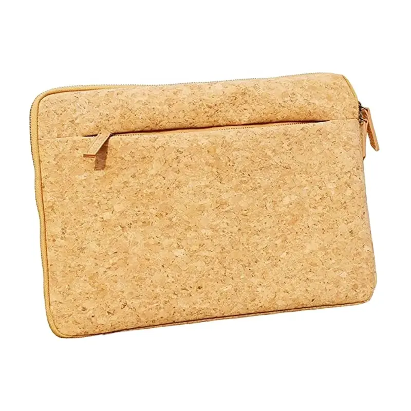 Boshiho Custom Eco-friendly Natural Cork Laptop Bag Funda protectora con cremallera para Apple MacBook Computers