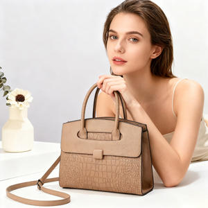 Modello <span class=keywords><strong>europeo</strong></span> di <span class=keywords><strong>coccodrillo</strong></span> americano da donna di lusso leggero grande capacità borsa a tracolla in poliestere alla moda elegante - Product Image 1