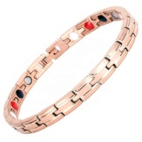 Bracelet d'amitié de haute qualité avec fermoir magnétique réglable, à ions négatifs FIR, bio-énergie, charme quantique et énergie scalaire pour la guérison