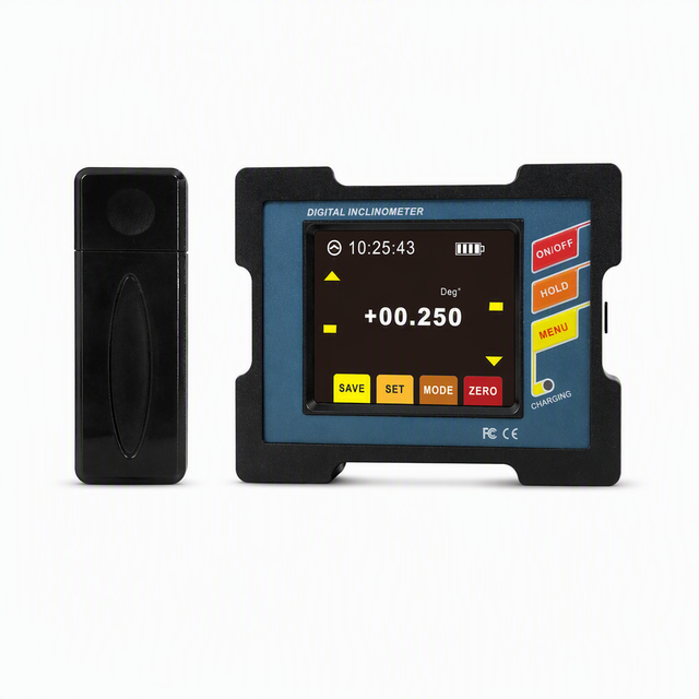 Digital Inclinometer 0.001° Resolution Wireless Tilt Sensor with Magnetic Installation