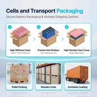 Cellule de batterie LiFePO4 314Ah 3.2V LFP prismatique pour stockage d'énergie domestique, système de batterie solaire résidentiel