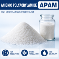 APAM Anionic Polyacrylamide Flocculant Powder untuk Pengolahan Air Limbah Kota
