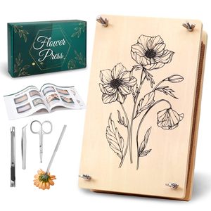 10.8" X 6.9" Large <strong>Flower</strong> <strong>Press</strong> <strong>Kit</strong> 6 Layers <strong>Flower</strong> Pressing <strong>Kit</strong> for Crafts Lovers Making Dried <strong>Flower</strong> - Product Image 1