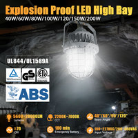 Lampu LED Anti Ledakan Berbahan Aluminium Alloy 100W 5600k IP66 Nema 4X Hemat Energi Efisiensi Tinggi Garansi 5 Tahun