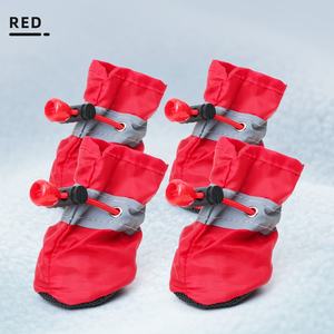 Chaussures de sport pour animaux de compagnie réfléchissantes imperméables personnalisables avec logo, respirantes, chaudes, protection des pattes pour chiens, tissu antidérapant - Product Image 4