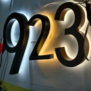 <span class=keywords><strong>Lettres</strong></span> en relief 3D en acrylique avec éclairage LED néon, montées au mur, étanches IP65, pour la publicité, la décoration, les hôpitaux - Product Image 1