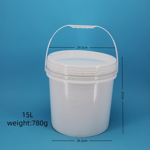 Cubo <span class=keywords><strong>de</strong></span> Plástico PP Reciclable y Duradero con Tapa, Grado Alimenticio, para Almacenar Pintura, Fertilizantes, Productos Químicos, Salsas y Granos - Product Image 2