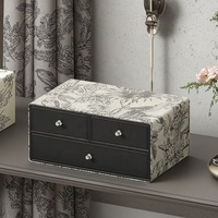 Tiroirs d'organisation de rangement de bureau en cuir PU classiques élégants bacs de rangement multifonctions pour maquillage et cosmétiques Offre Spéciale le rangement des tissus