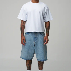เสื้อยืดโอเวอร์ไซส์ทรงครอปสำหรับผู้ชาย วัสดุคุณภาพสูงจาก GAF รุ่นใหม่มาแรง น้ำหนักเบา สำหรับผู้ใหญ่ - Product Image 3