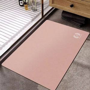 Tapis de sol carré moderne et minimaliste en boue de diatomées, tapis de bain absorbant à séchage rapide pour salle de bain, toilettes, entrée, maison haut de gamme - Product Image 3