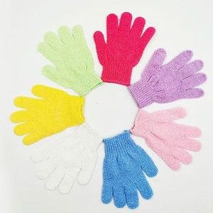 Gants de bain en loofah pour le corps et le visage, exfoliants, éliminateurs de peaux mortes, pour un nettoyage en profondeur et un massage spa sous la douche - Product Image 1